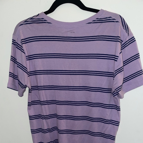 Purple and black striped tee - Picture 2 of 3